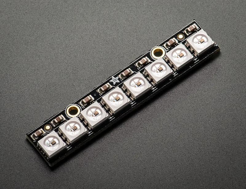 Adafruit NeoPixel Stick для Arduino — 8 x WS2812 5050 RGB светодиодов со встроенными драйверами