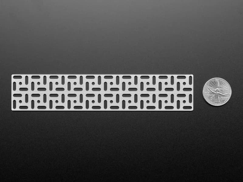 Алюминиевая монтажная решетка Adafruit Swirly для печатных плат с шагом 0,1 дюйма 2x10