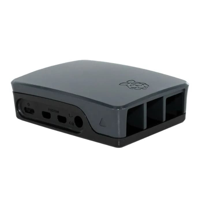 Официальный чехол для Raspberry Pi 4, черный и серый