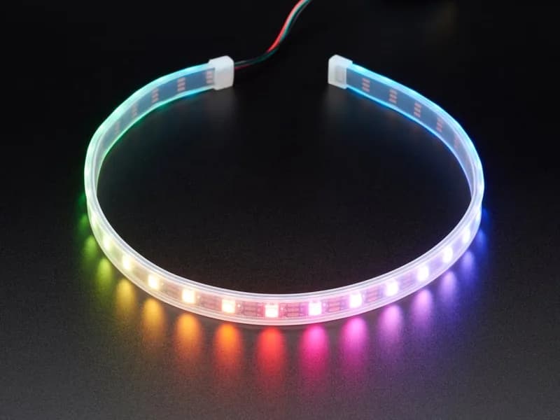 Светодиодная лента Adafruit NeoPixel с 3-контактным разъемом JST PH — 60 светодиодов на метр — 0,5 метра