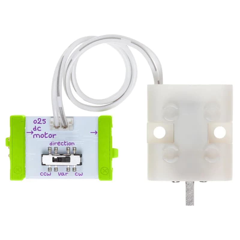 Привязной двигатель постоянного тока LittleBits - поперечная ось