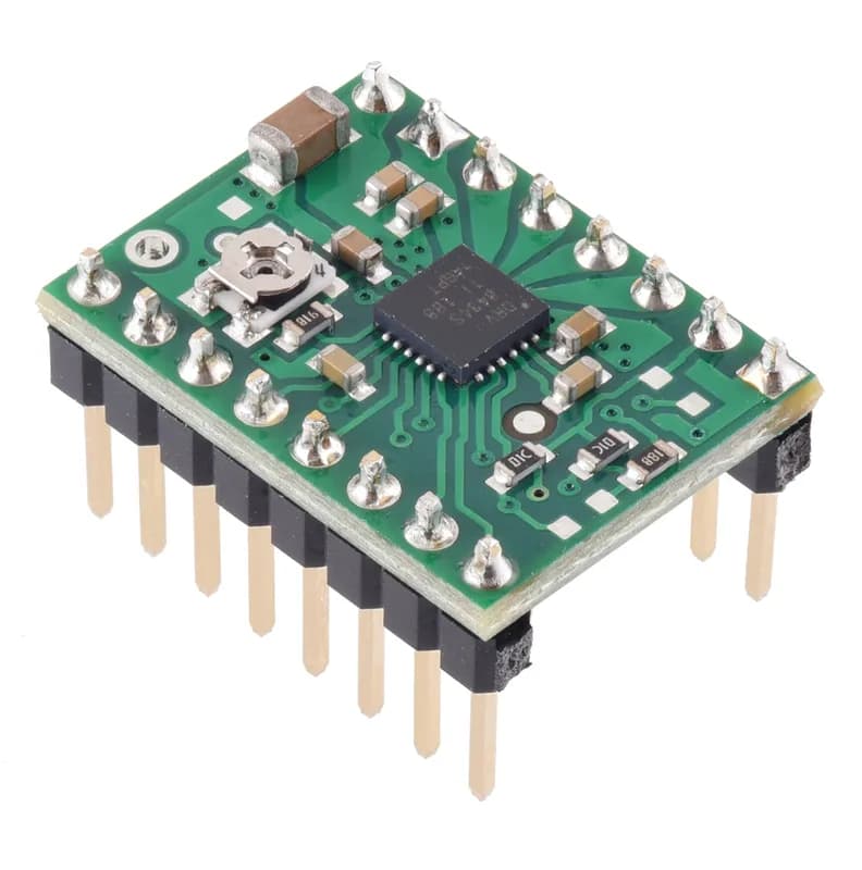DRV8434S SPI Держатель драйвера шагового двигателя, потенциометр для макс. Ограничение тока (контакты разъема припаиваются