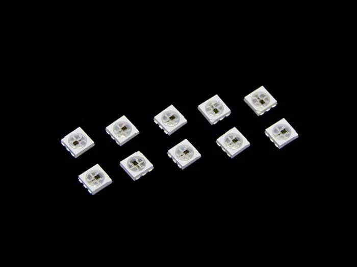WS2812 RGB светодиод со встроенным драйвером (в упаковке 10 шт.)