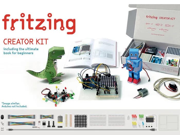 Комплект Fritzing Creator без Arduino UNO, английское издание