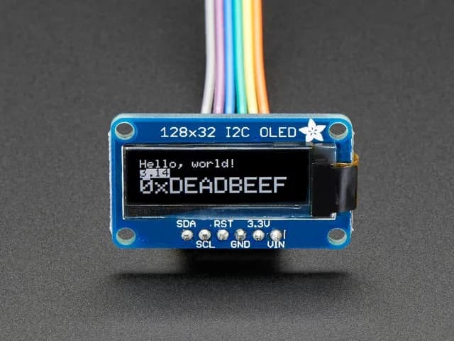 Монохромный графический OLED-дисплей I2C 128x32