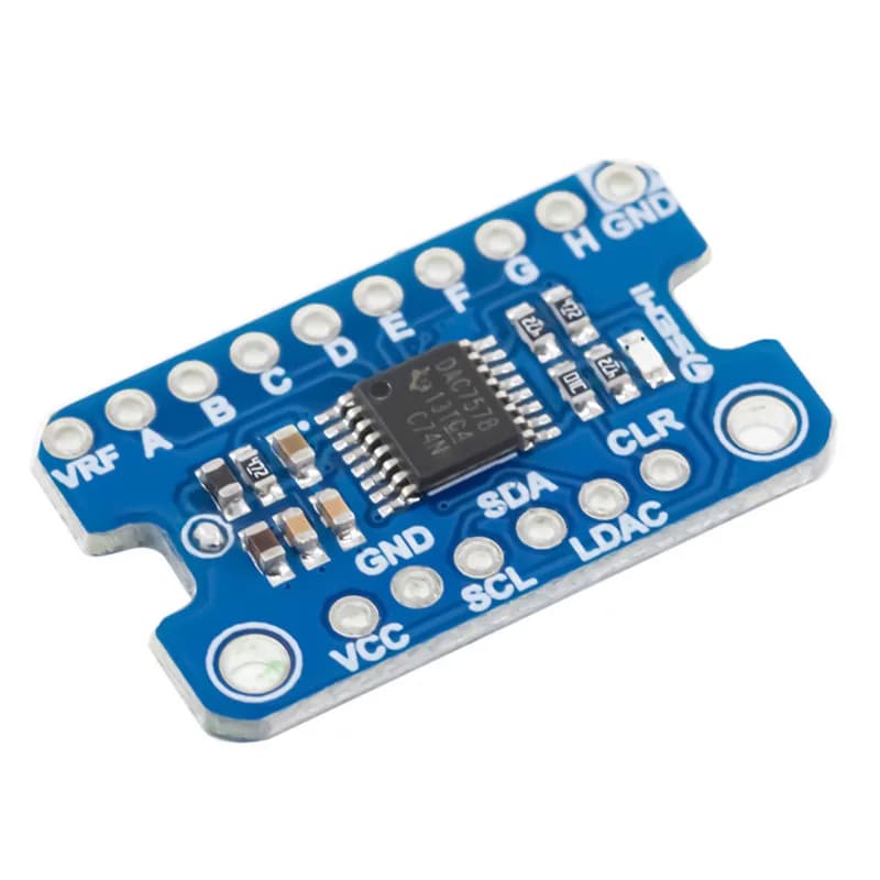 7Semi DAC7578 Коммутационная плата, 8-канальный 12-битный модуль ЦАП I2C