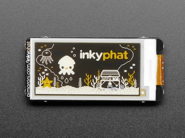 Pimoroni Inky pHAT - 3-цветный дисплей eInk