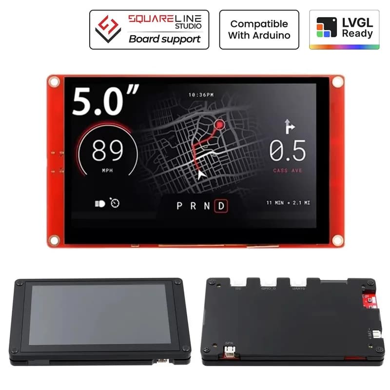CrowPanel 5-дюймовый HMI ESP32 дисплей 800x480 RGB TFT сенсорный ЖК-экран, совместимый с Arduino/LVGL/ PlatformIO/Micropython