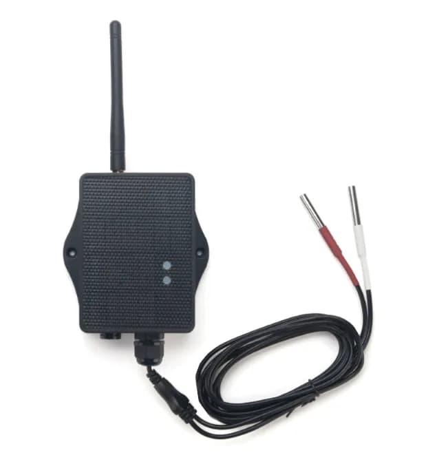 Dragino D22-LS-EU868 Солнечная батарея LoRaWAN Наружный датчик температуры с 2x DS18B20-Sonden