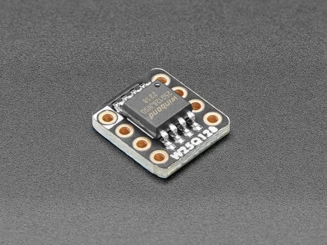 Коммутационная плата Adafruit QSPI DIP — W25Q128 — 128 МБ, 16 МБ