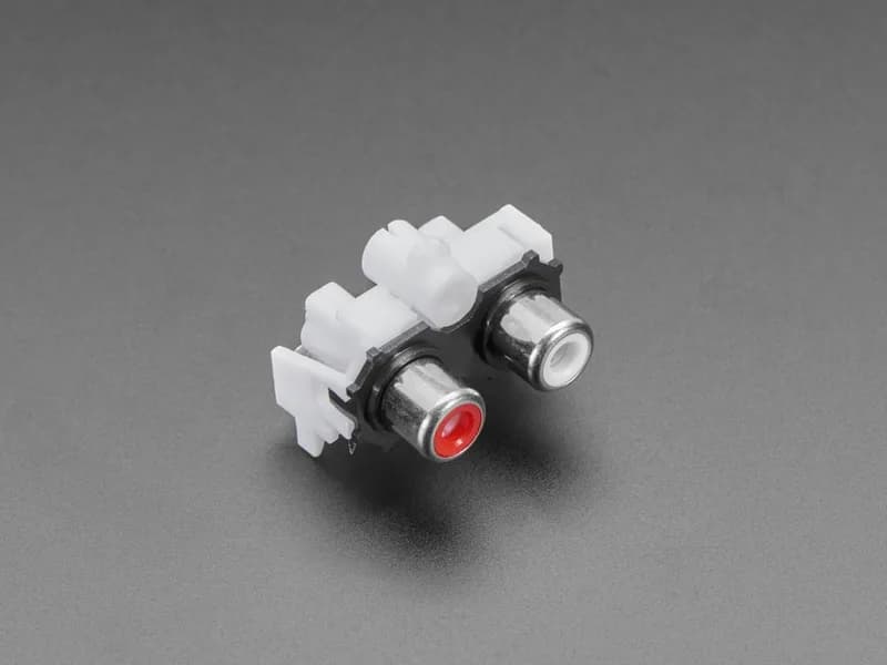 Двойной разъем RCA для аудиокапота Adafruit I2S
Разъемы RCA