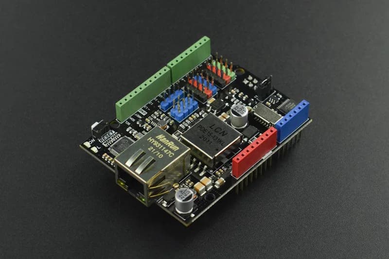 Ethernet и PoE Shield для Arduino - чипсет W5500