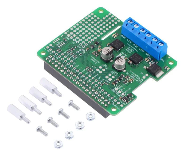 Драйвер двигателя Dual TB9051FTG для Raspberry Pi (в сборе)