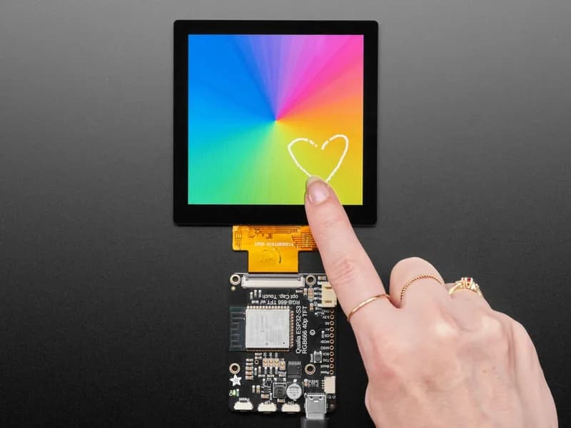 Квадратный RGB TTL TFT-дисплей — 4 дюйма, 480x480 — с емкостным сенсорным экраном — TL040WVS03CT