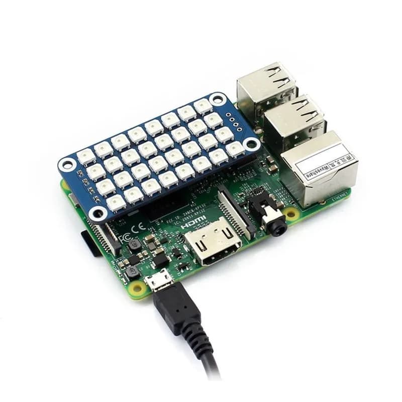 Raspberry Pi 4 x 8 RGB светодиодная матрица расширения