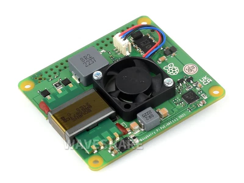 Raspberry Pi PoE+ HAT для Raspberry Pi 3B+/4B, совместимый с 802.3af/at