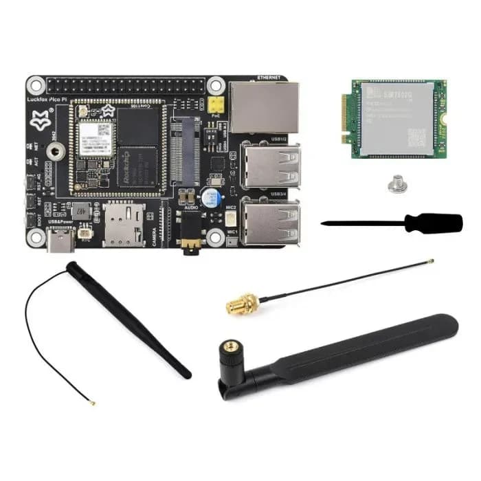 Плата для разработки Luckfox Pico Pi Linux Micro, на базе Luckfox Core1106, 8 ГБ eMMC, поддерживает интеллектуальное кодирование, встроенный ISP3.2 третьего поколения собственной разработки