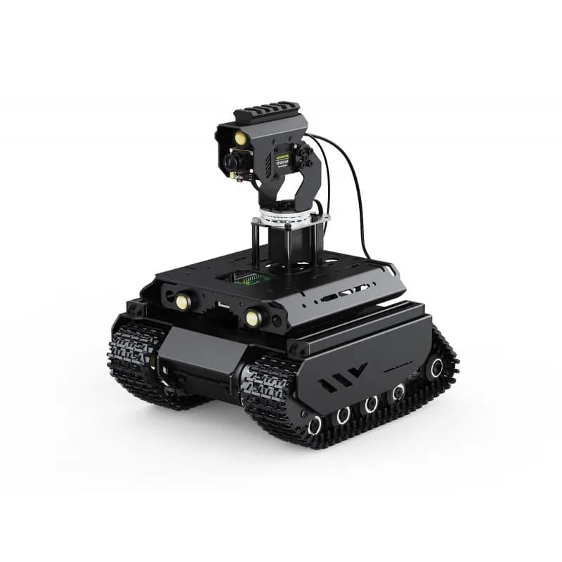 UGV Beast Внедорожный гусеничный робот с искусственным интеллектом и открытым исходным кодом, два контроллера, цельнометаллический корпус, компьютерное зрение, подходит для Raspberry Pi 4B / Raspberry Pi 5