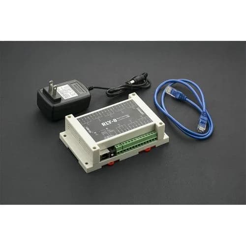 8-канальный релейный контроллер IoT Ethernet (поддержка PoE и RS485) --