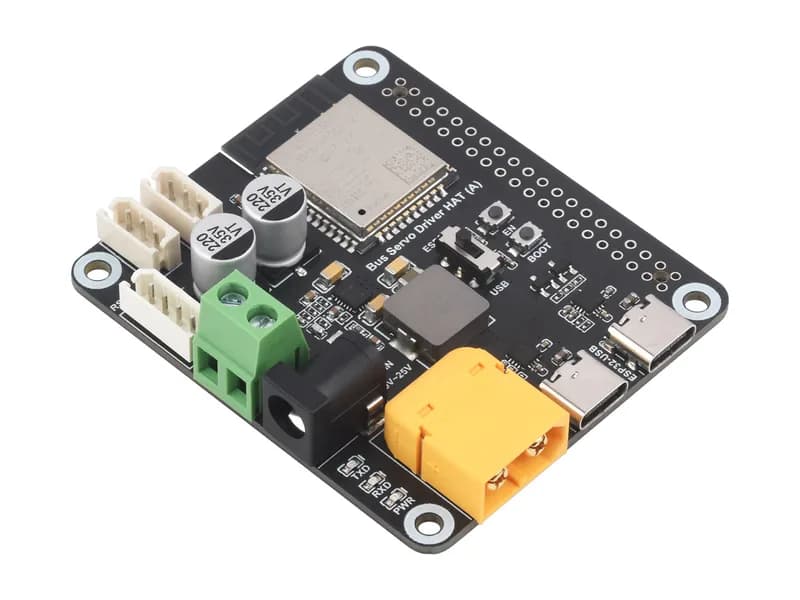 Драйвер сервопривода последовательной шины HAT, объединяет ESP32 и схему управления сервоприводом, подходит для сервоприводов последовательной шины серии ST / RSBL