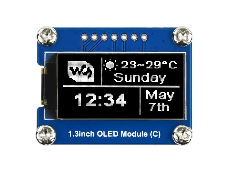 64×128, Общий модуль 1,3-дюймового OLED-дисплея
